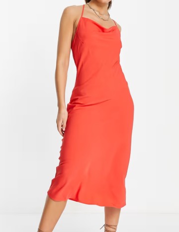 Rochie midi Vero Moda, roșu