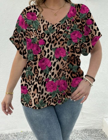 Tricou Shein Curve+, mix culori