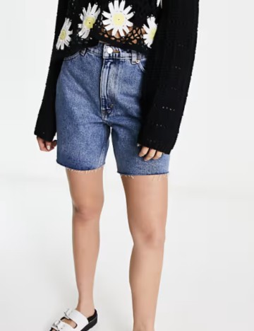 Pantaloni scurți de blugi Monki, albastru