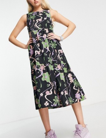 Rochie maxi Collusion, mix culori