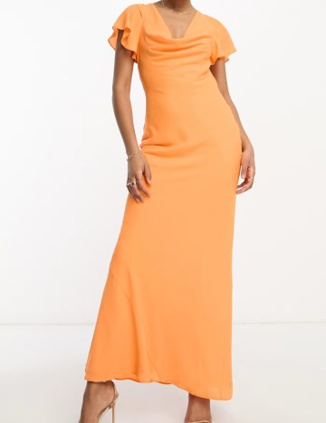Rochie maxi ASOS, portocaliu