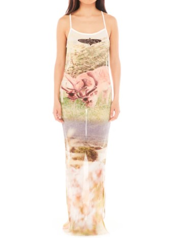 Rochie maxi Basic Pleasure Mode, mix culori