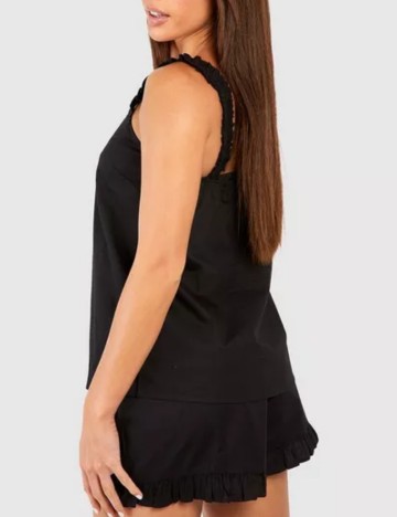 Compleu pijamale Boohoo, negru