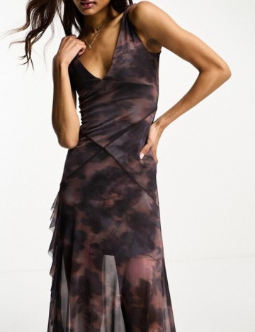 Rochie maxi ASOS, mix culori