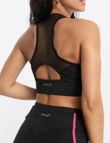 Bustieră sport Emporio Armani, negru
