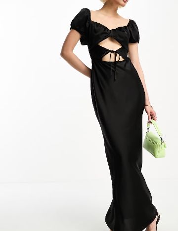 Rochie maxi 4TH+RECKLESS, negru