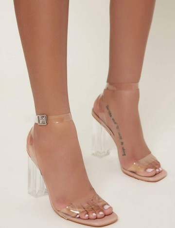 Sandale Cu Toc Shein, transparent