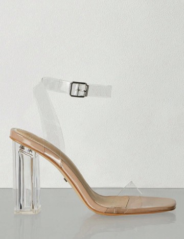 Sandale Cu Toc Shein, transparent