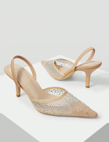 Pantofi cu toc Shein, bej