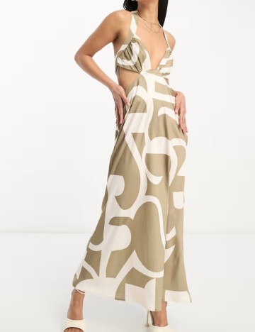 Rochie maxi ASOS, mix culori