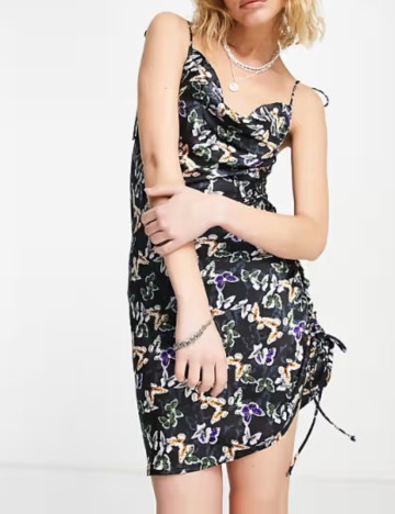 Rochie mini Violet Romance, mix culori