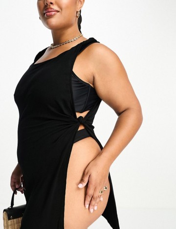 Rochie de plajă ASOS, negru