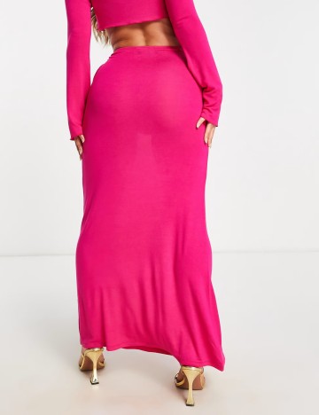 Fustă maxi ASOS, roz