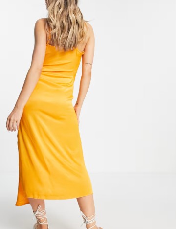Rochie midi Stradivarius, portocaliu