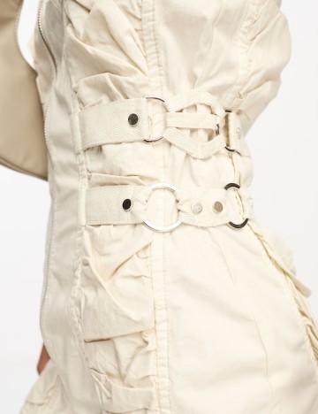 Rochie mini Collusion, crem