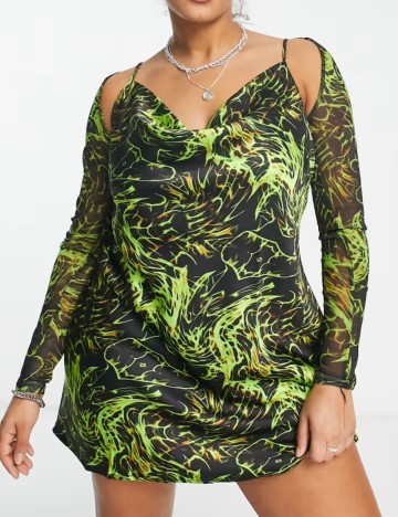 Set rochie și bolero Collusion, mix culori