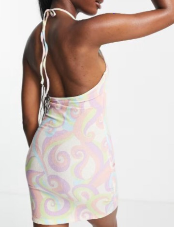 Rochie mini Monki, mix culori