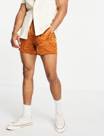 Pantaloni scurți ASOS, cărămiziu