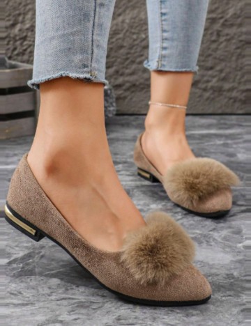 Pantofi Shein, maro