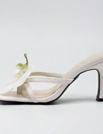 Pantofi cu toc Shein, alb