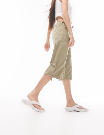 Pantaloni 3/4 Topshop, kaki