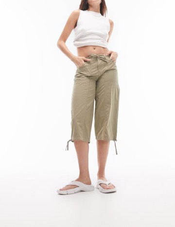 Pantaloni 3/4 Topshop, kaki