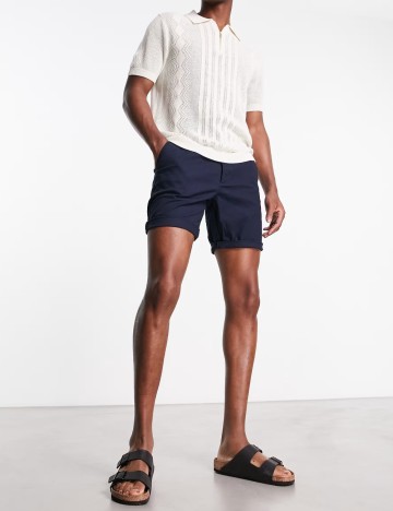Pantaloni scurți ASOS, albastru