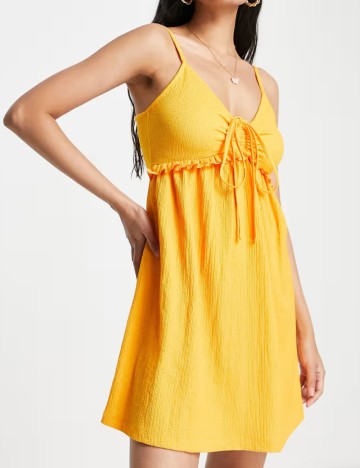 Rochie mini Topshop, portocaliu