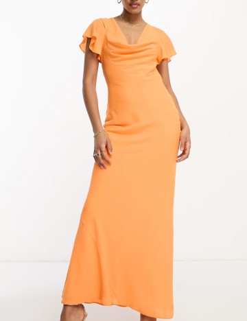 Rochie maxi ASOS, portocaliu
