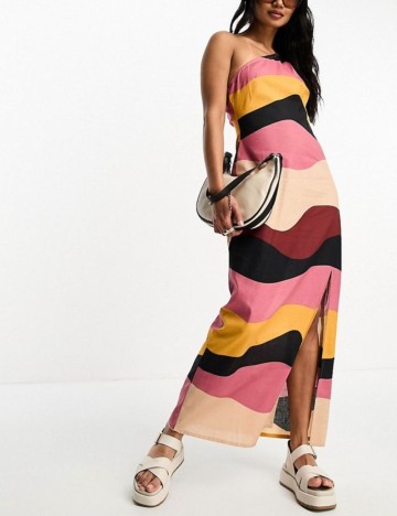 Rochie maxi ASOS, mix culori