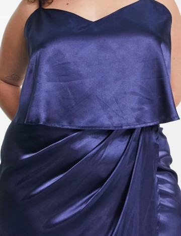 Rochie midi Urban Threads, albastru