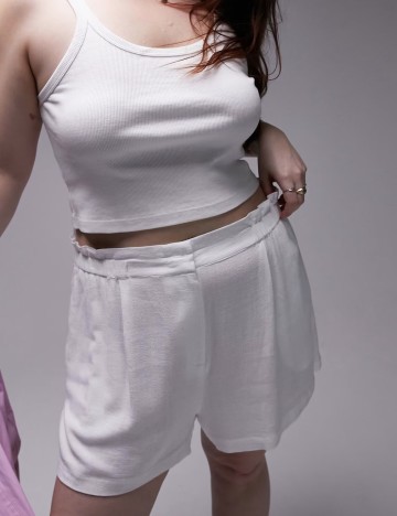 Pantaloni scurți ASOS, alb