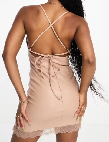 Rochie mini Miss Selfridge, bej