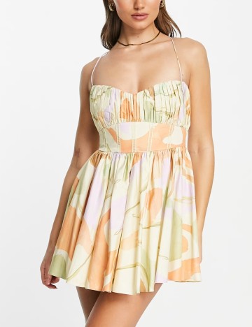 Rochie mini ASOS, mix culori
