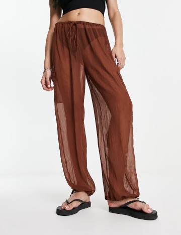 Pantaloni de plajă AsYou, maro