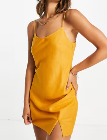 Rochie mini ASOS, galben muștar