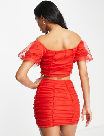 Fustă mini ASOS, roșu