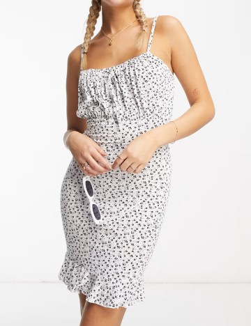 Rochie mini NAANAA, alb