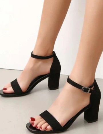 Sandale Cu Toc Shein, negru