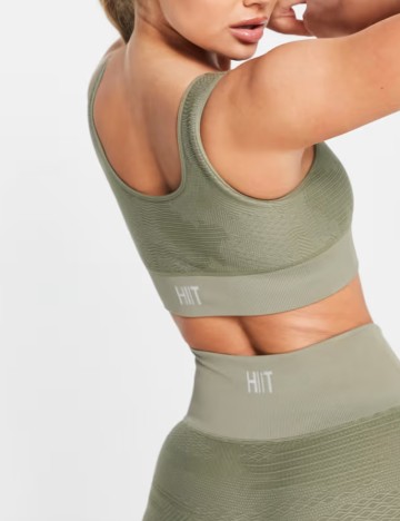 Bustieră sport HIIT, verde