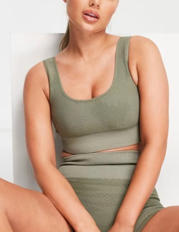 Bustieră sport HIIT, verde