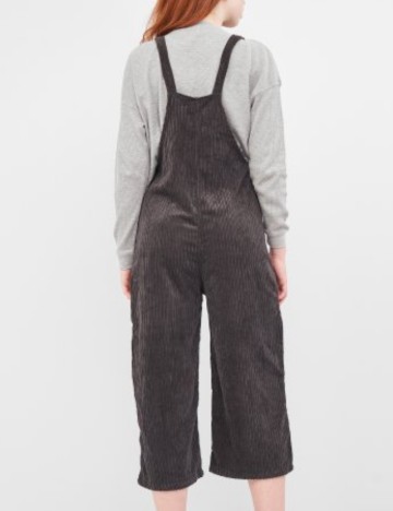 Salopetă lungă Pull&Bear, gri inchis