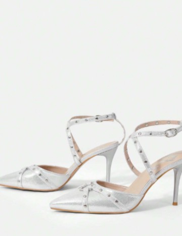 Pantofi cu toc Shein, gri