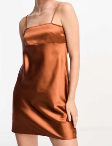Rochie mini Miss Selfridge, cărămiziu