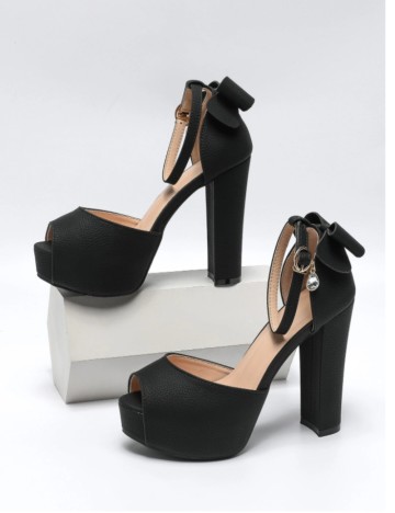 Sandale Cu Toc Shein, negru