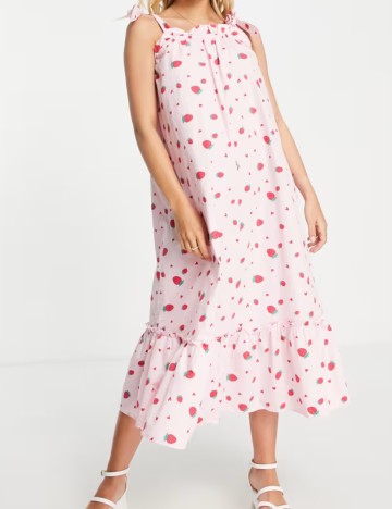 Rochie midi Pieces, mix culori