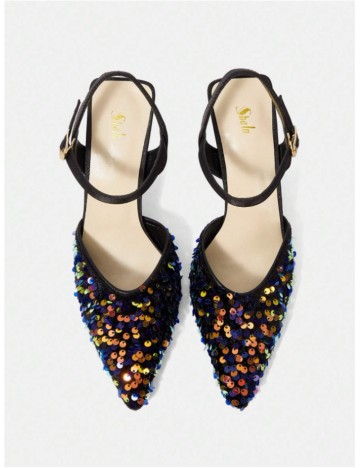Pantofi cu toc Shein, mix culori