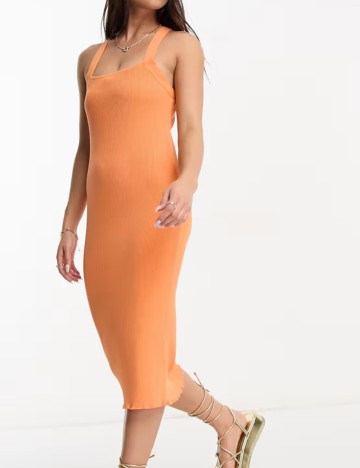 Rochie midi Monki, portocaliu