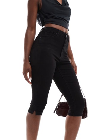 Jeans 3/4 ASOS, negru