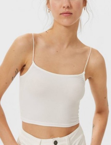 Top Stradivarius, alb